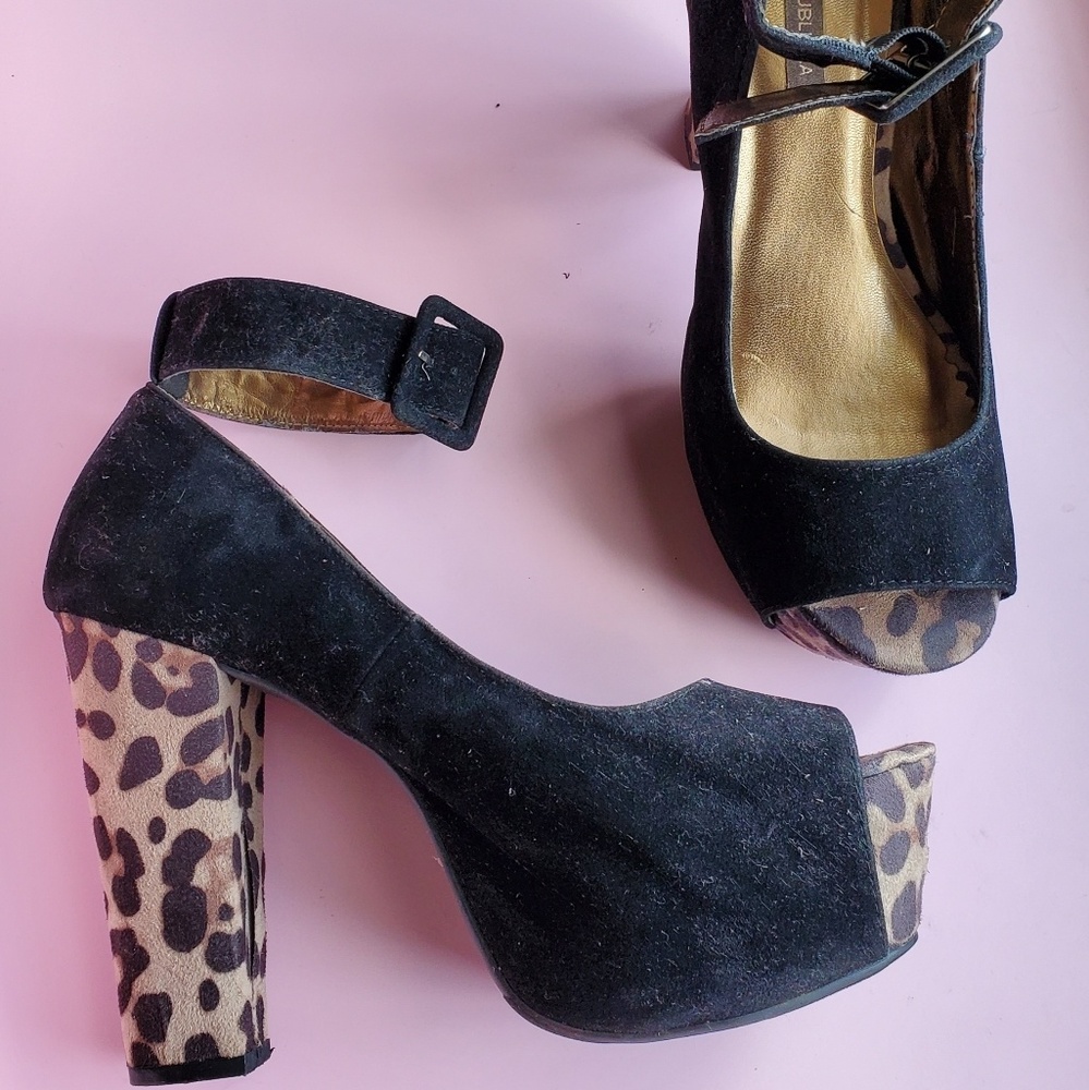 Platform Cheetah Print heel